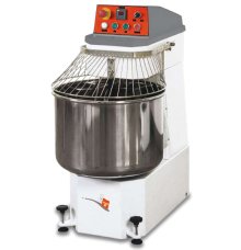 Spiral Mixer can handle 50 kgs (110 lbs) of dough, Two speed motor